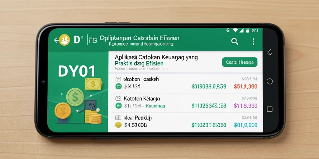 Tampilan antarmuka aplikasi Catatan Keuangan DY01 yang intuitif dan mudah digunakan.